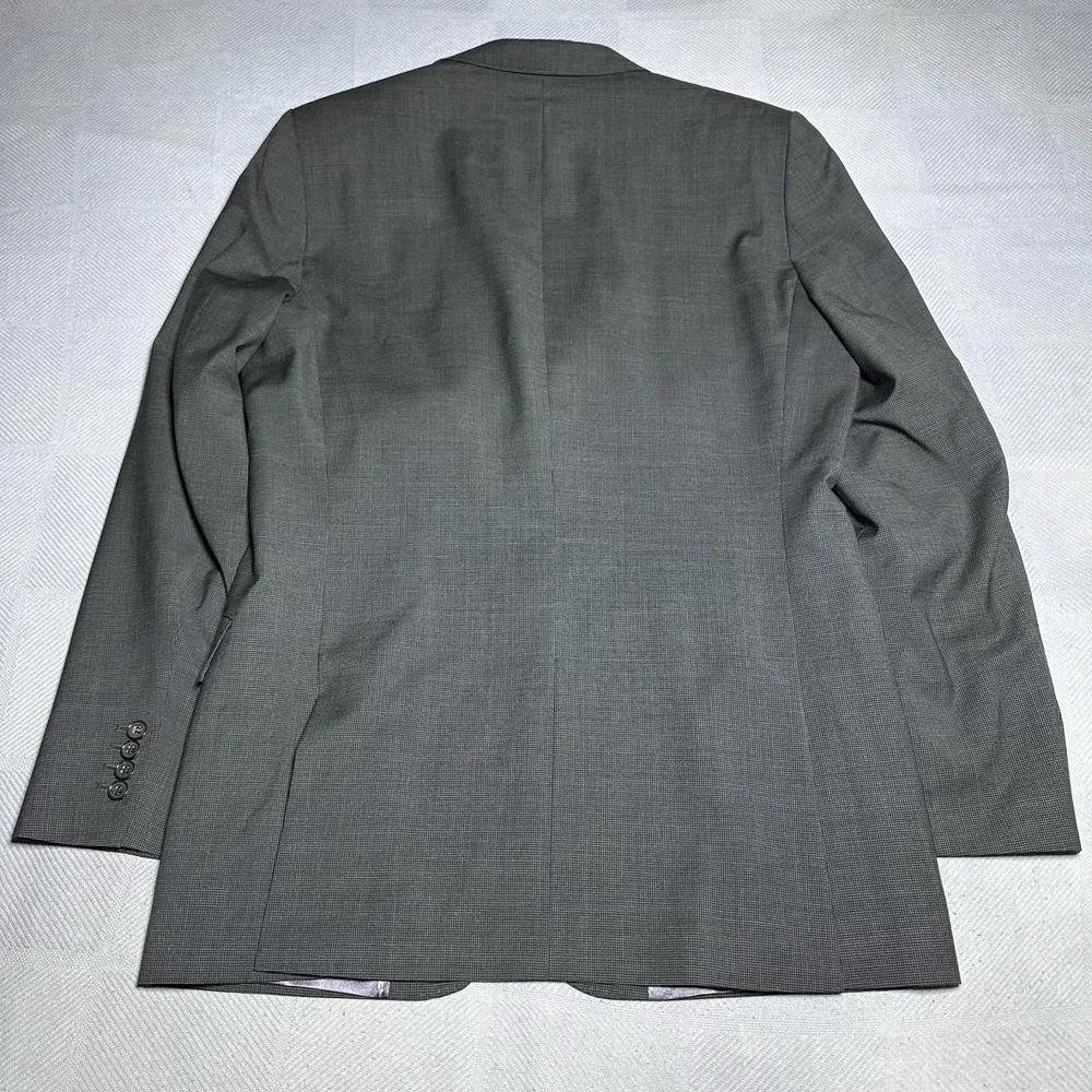 Ted‎ Baker Endurance Dark Gray Wool Surgeon Cuffs Blazer Jacket Men's Size 40L
